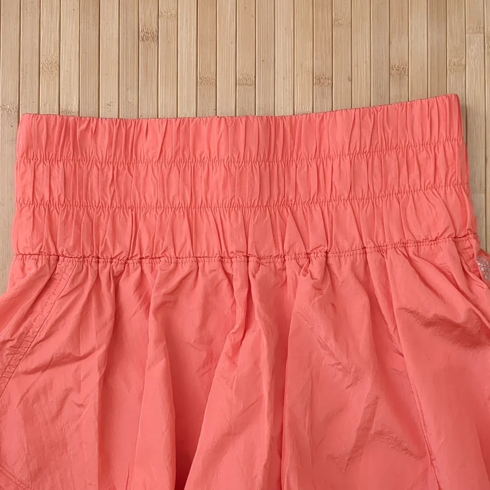 Free People FP Movement Women's Coral Orange Skort Shorts, Size Large